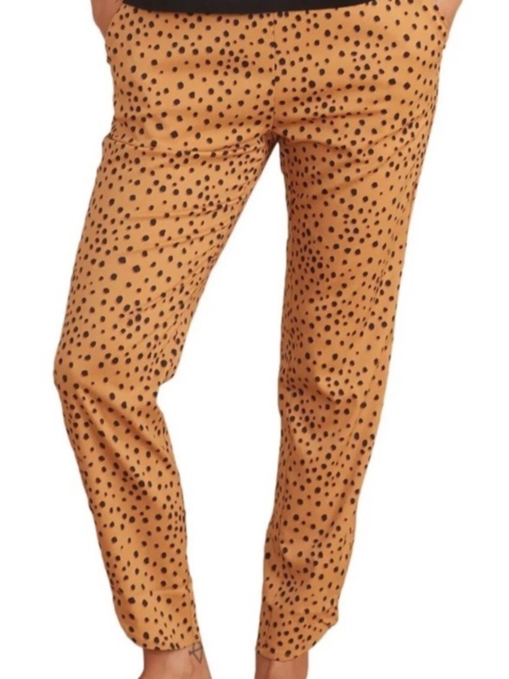 Marine Layer Allison Pants in Abstract Cheetah Print SM